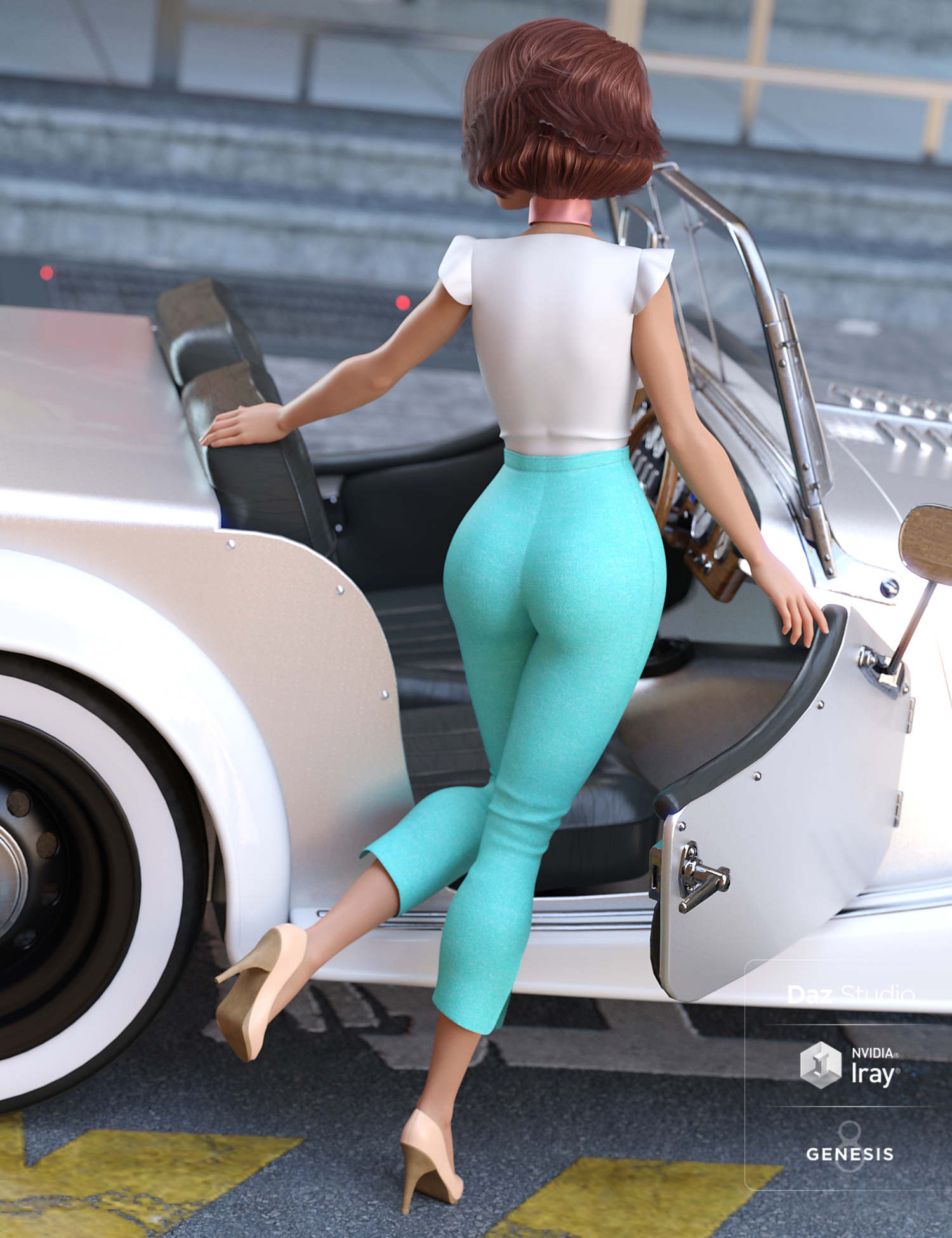 Rockabilly Outfit for Genesis 8 Female(s) by: NikisatezMoonscape GraphicsSade, 3D Models by Daz 3D