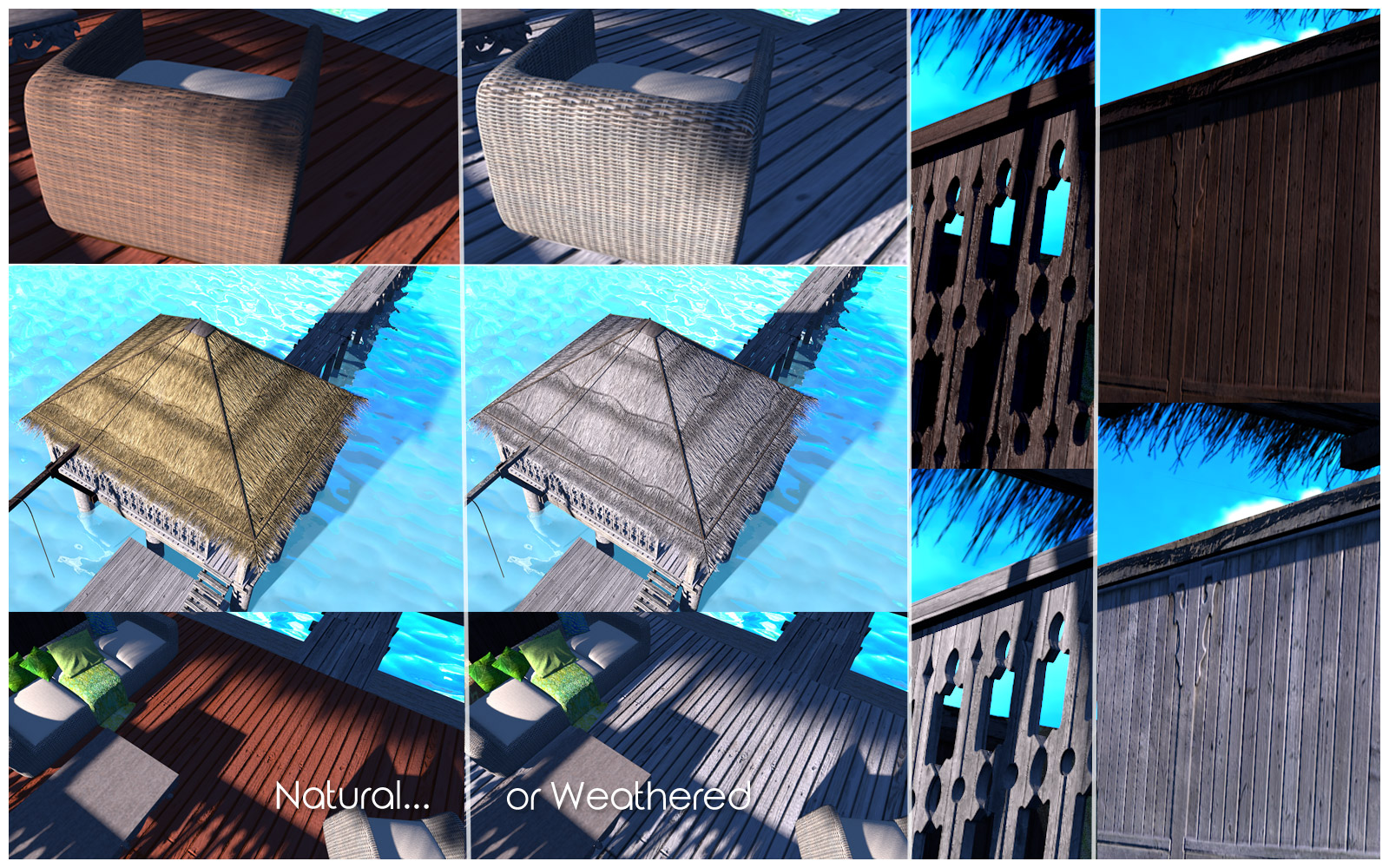Island Walkway Pontoon and Poses Island Walkway Pontoon and Poses by: Ansiko, 3D Models by Daz 3D