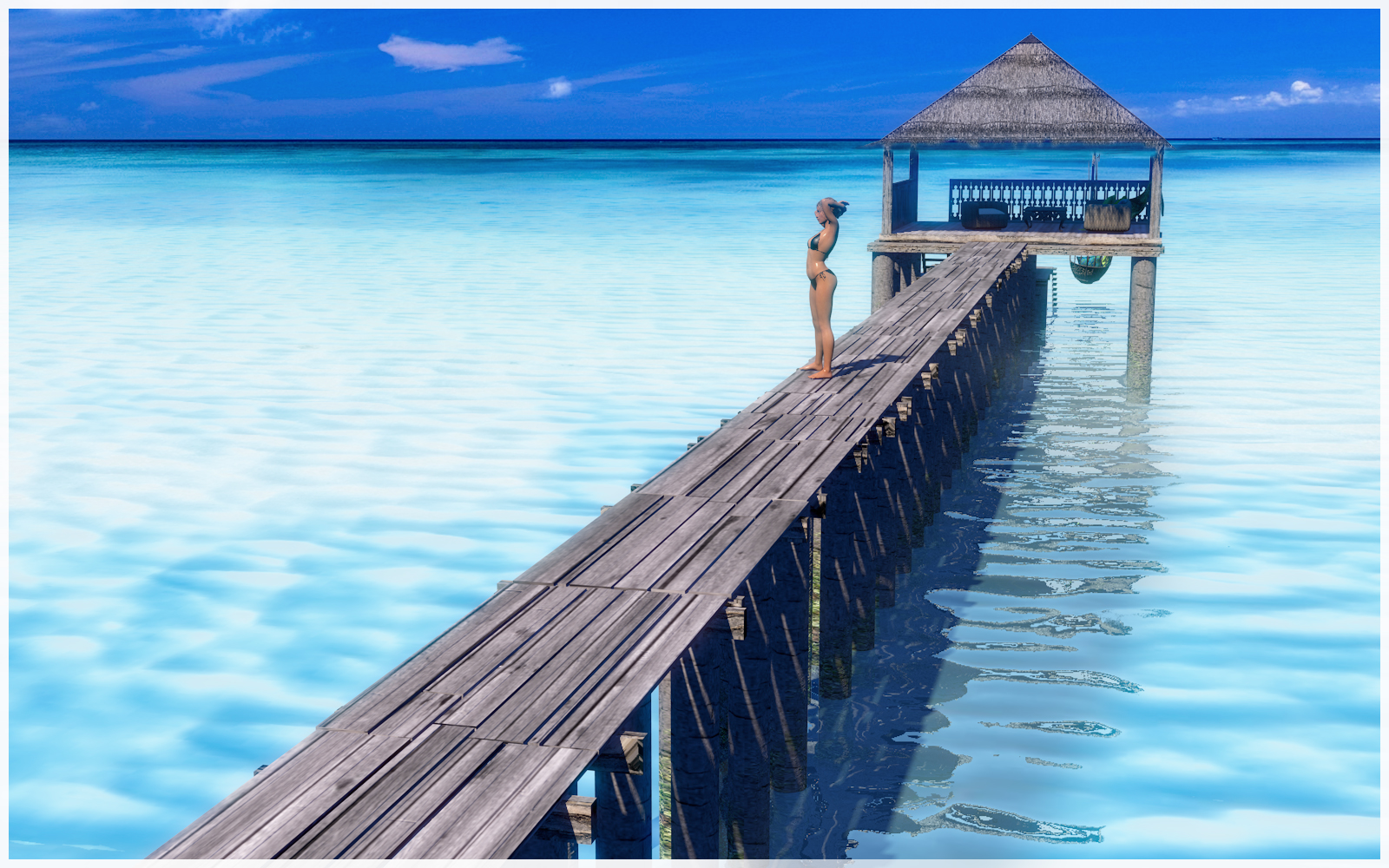 Island Walkway Pontoon and Poses by: Ansiko, 3D Models by Daz 3D