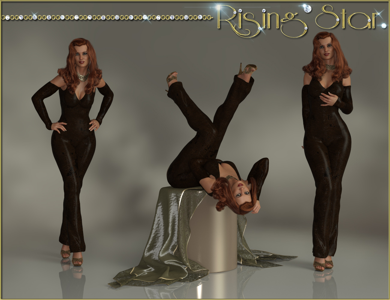 Rising Star Poses Genesis 3 and 8 Female(s) by: ilona, 3D Models by Daz 3D