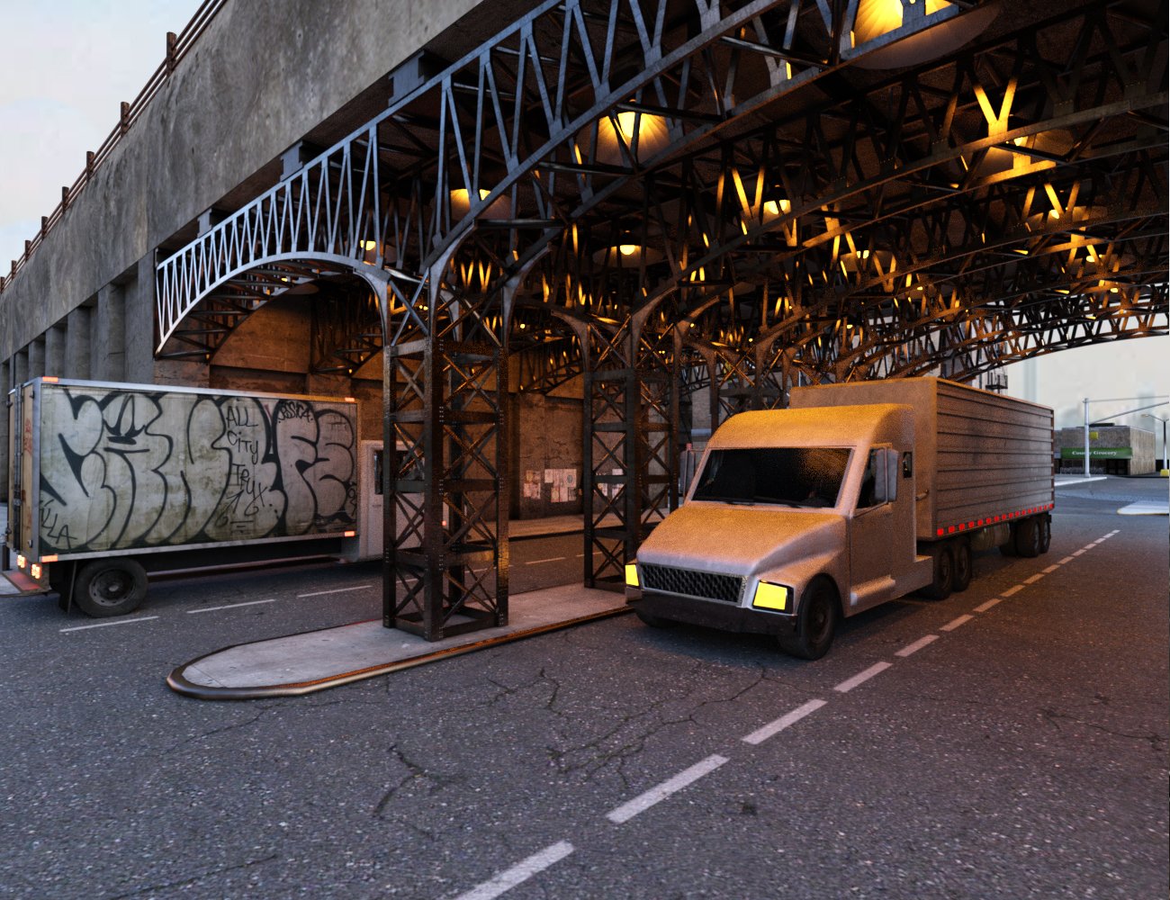 Low Poly Delivery Truck Low Poly Delivery Truck by: Muze, 3D Models by Daz 3D
