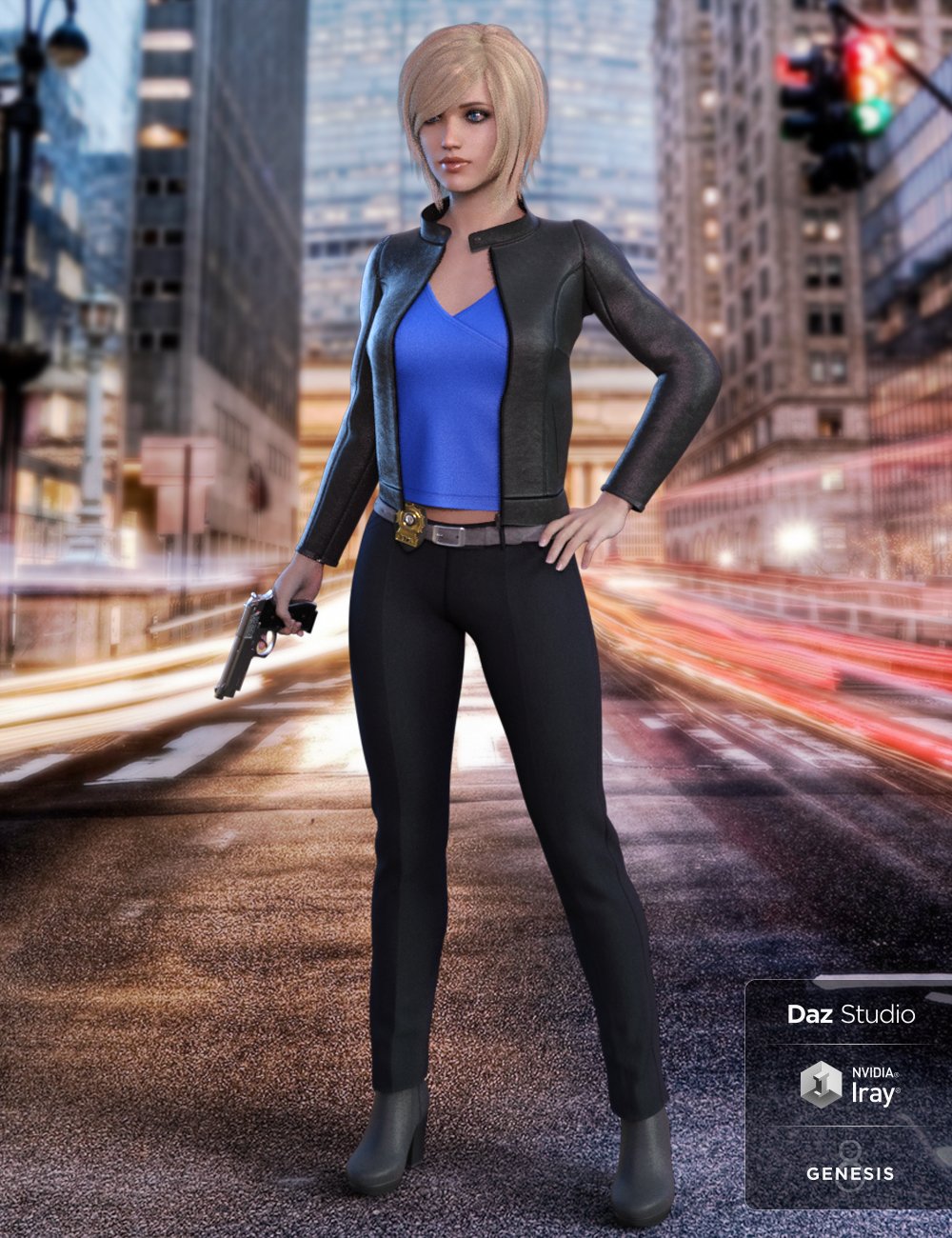 Manhattan Detective for Genesis 8 Female(s) by: Blue Rabbit, 3D Models by Daz 3D