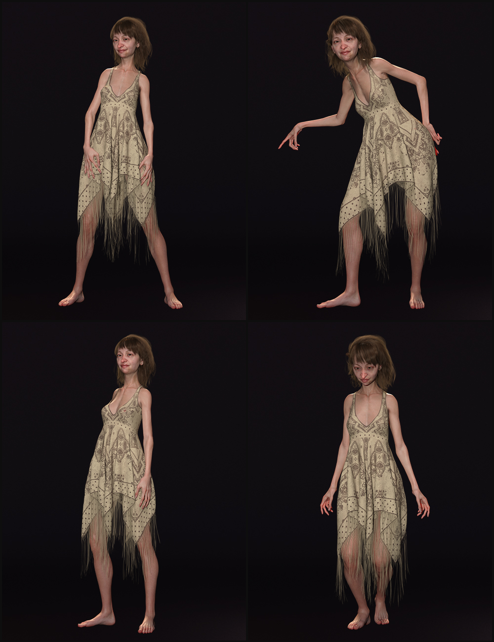 Quixotry's Poses for Edie 8 by: Quixotry, 3D Models by Daz 3D