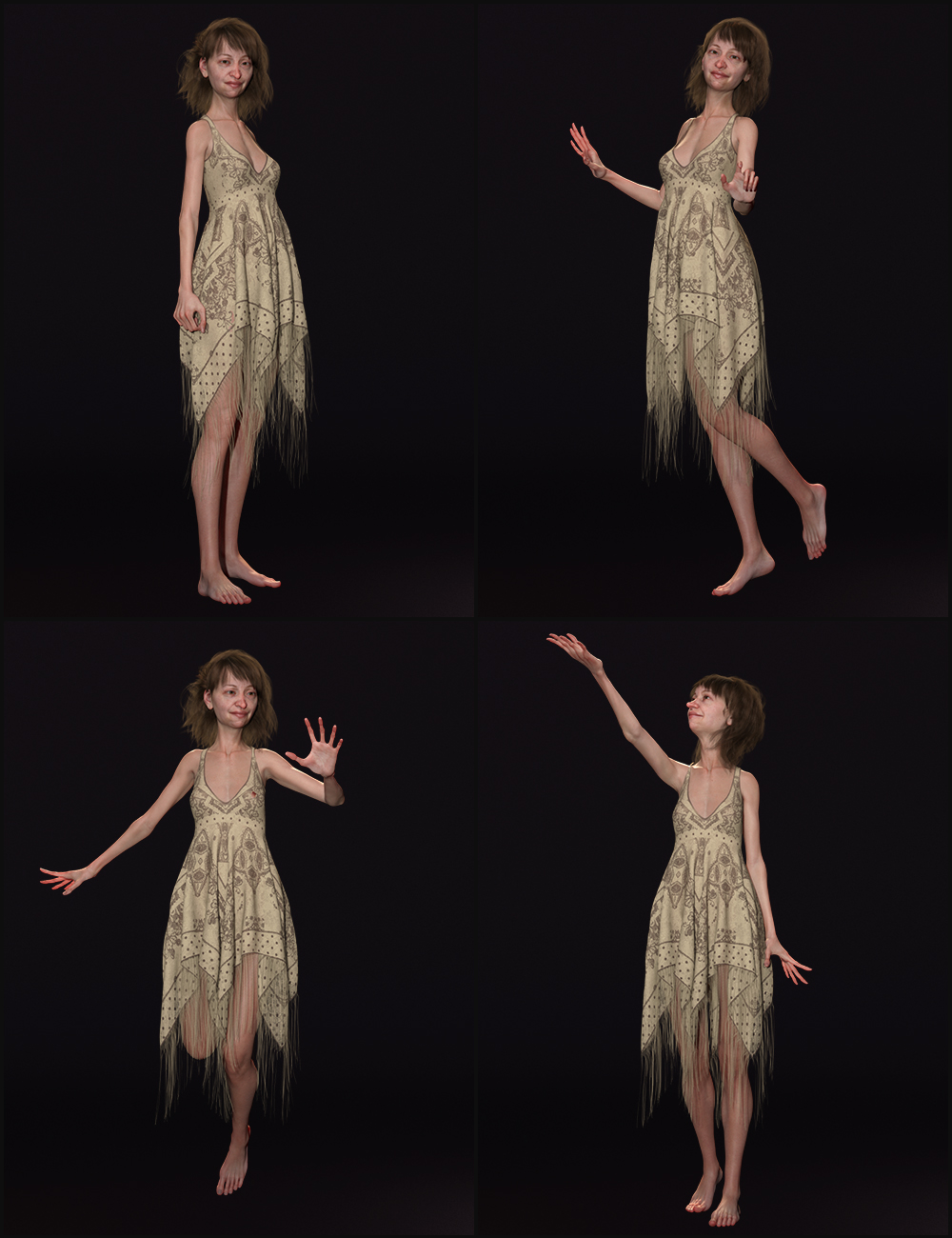 Quixotry's Poses for Edie 8 by: Quixotry, 3D Models by Daz 3D