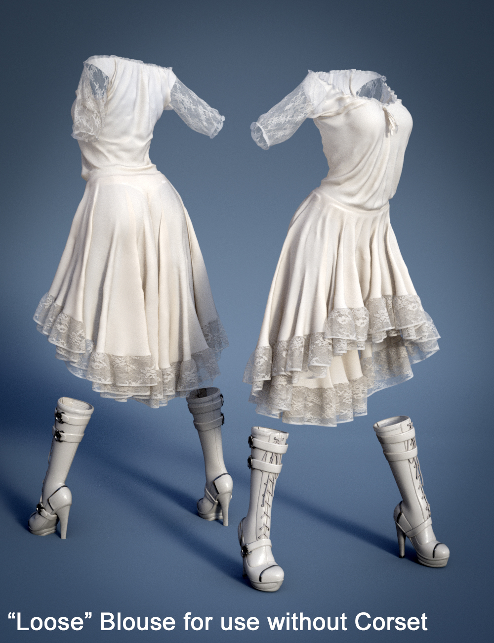 dForce Vernea Fae Outfit for Genesis 8 Female(s) by: SloshWerks, 3D Models by Daz 3D