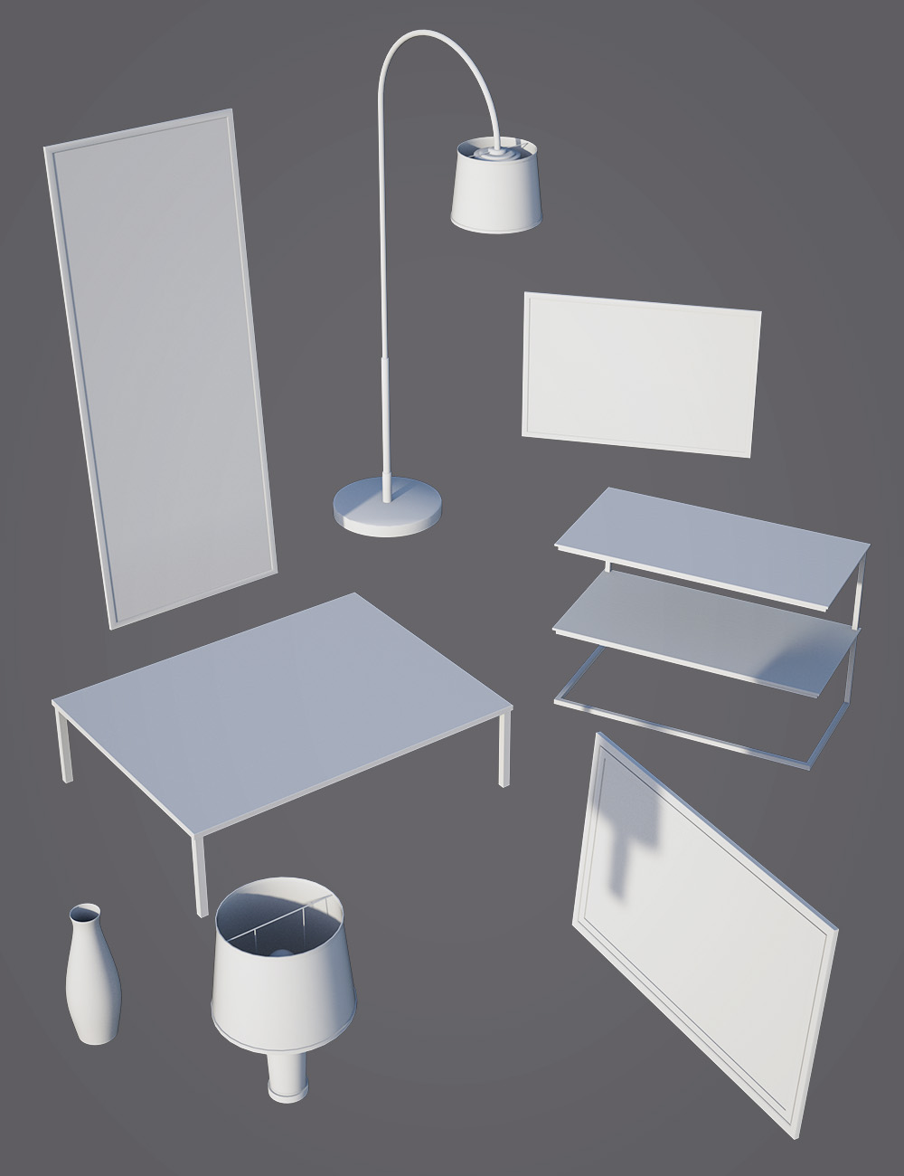 Contemporary Furniture Props by: , 3D Models by Daz 3D