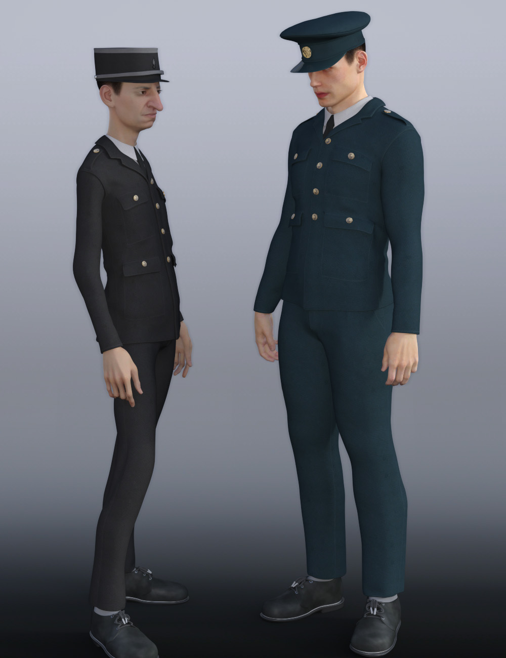 Inspector Uniform for Genesis 8 Male(s) by: Oskarsson, 3D Models by Daz 3D