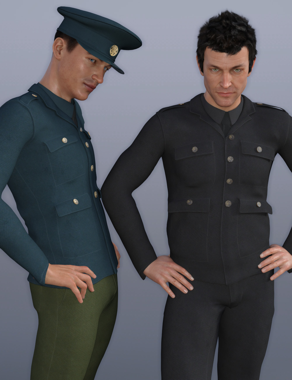 Inspector Uniform for Genesis 8 Male(s) by: Oskarsson, 3D Models by Daz 3D