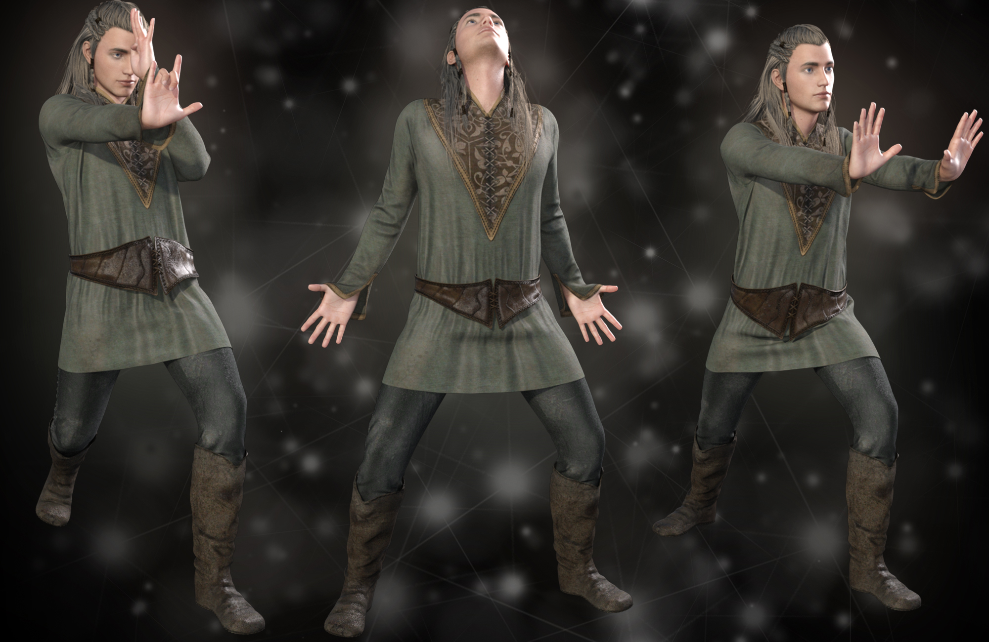 Wise Wizard Poses and Magic Props for Genesis 8 Male(s) by: Luthbellina, 3D Models by Daz 3D