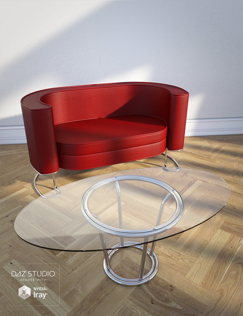 Sleek Lounge Furniture by: , 3D Models by Daz 3D