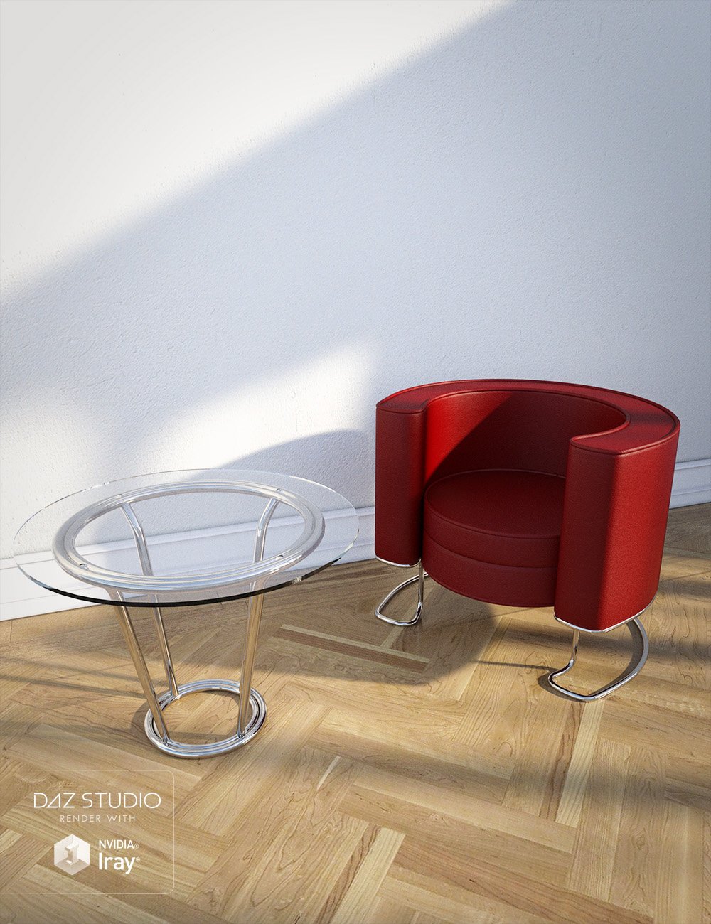 Sleek Lounge Furniture by: , 3D Models by Daz 3D