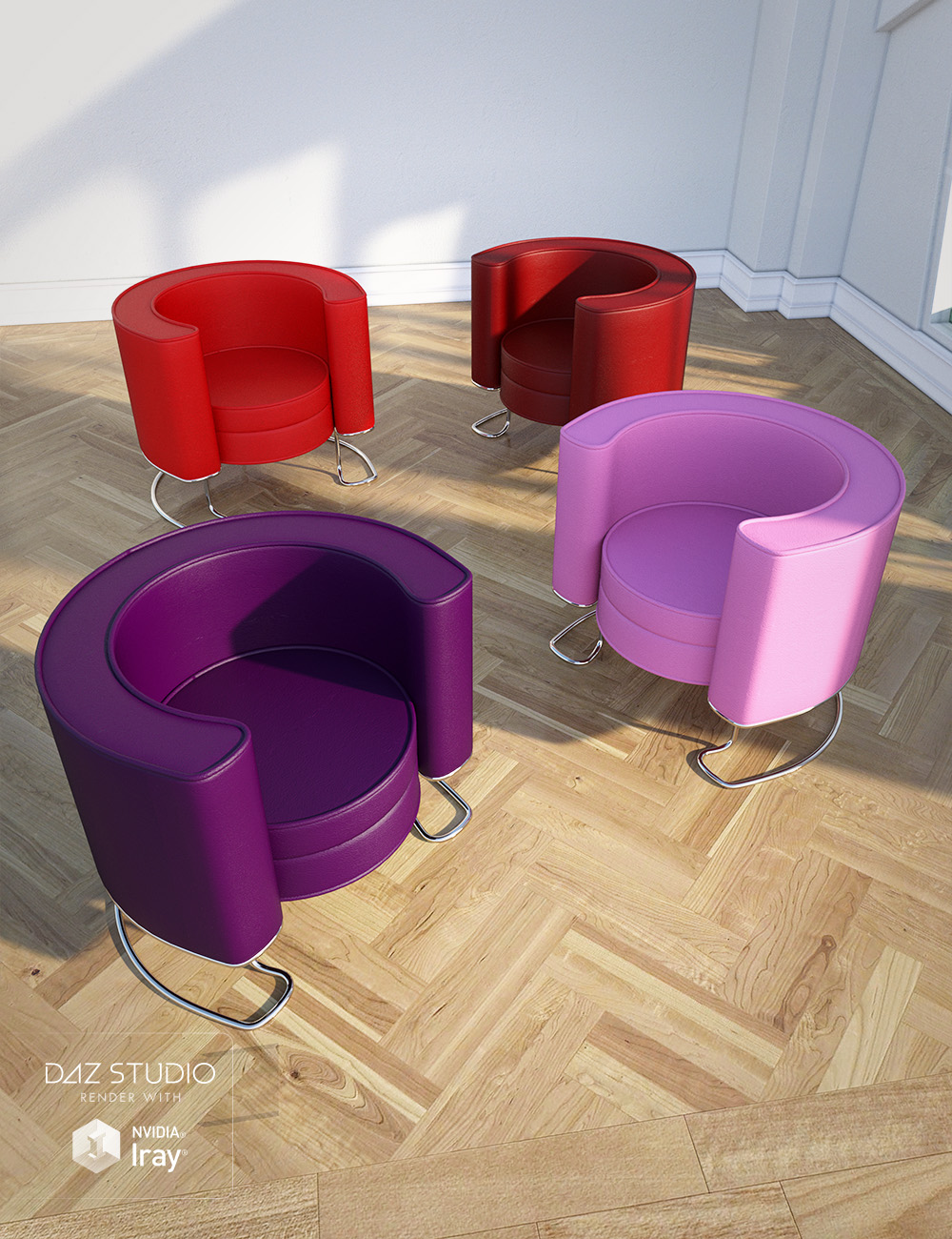 Sleek Lounge Furniture Sleek Lounge Furniture by: , 3D Models by Daz 3D