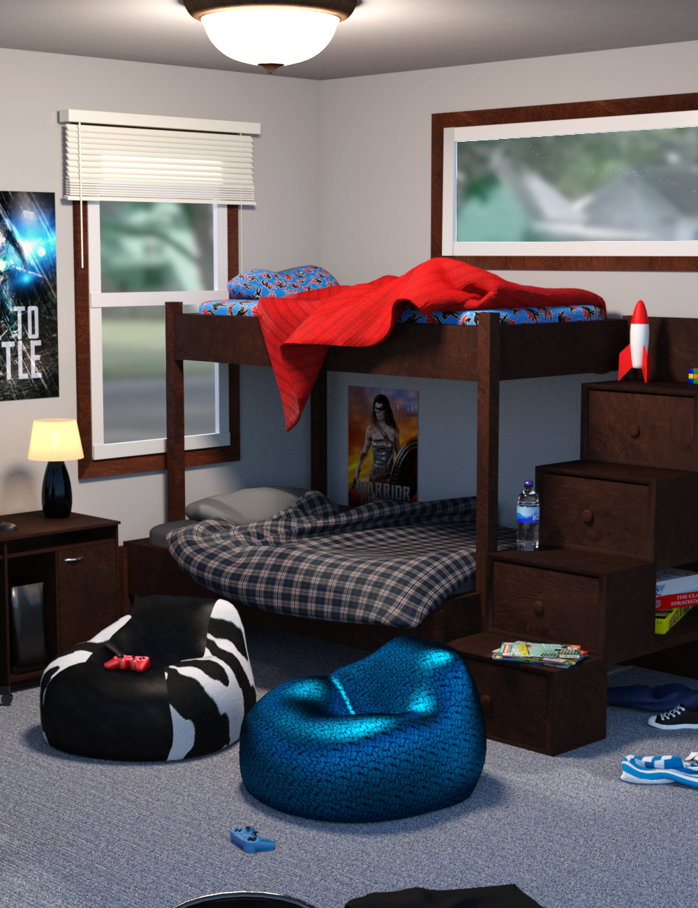 The Boys' Room by: SR3, 3D Models by Daz 3D