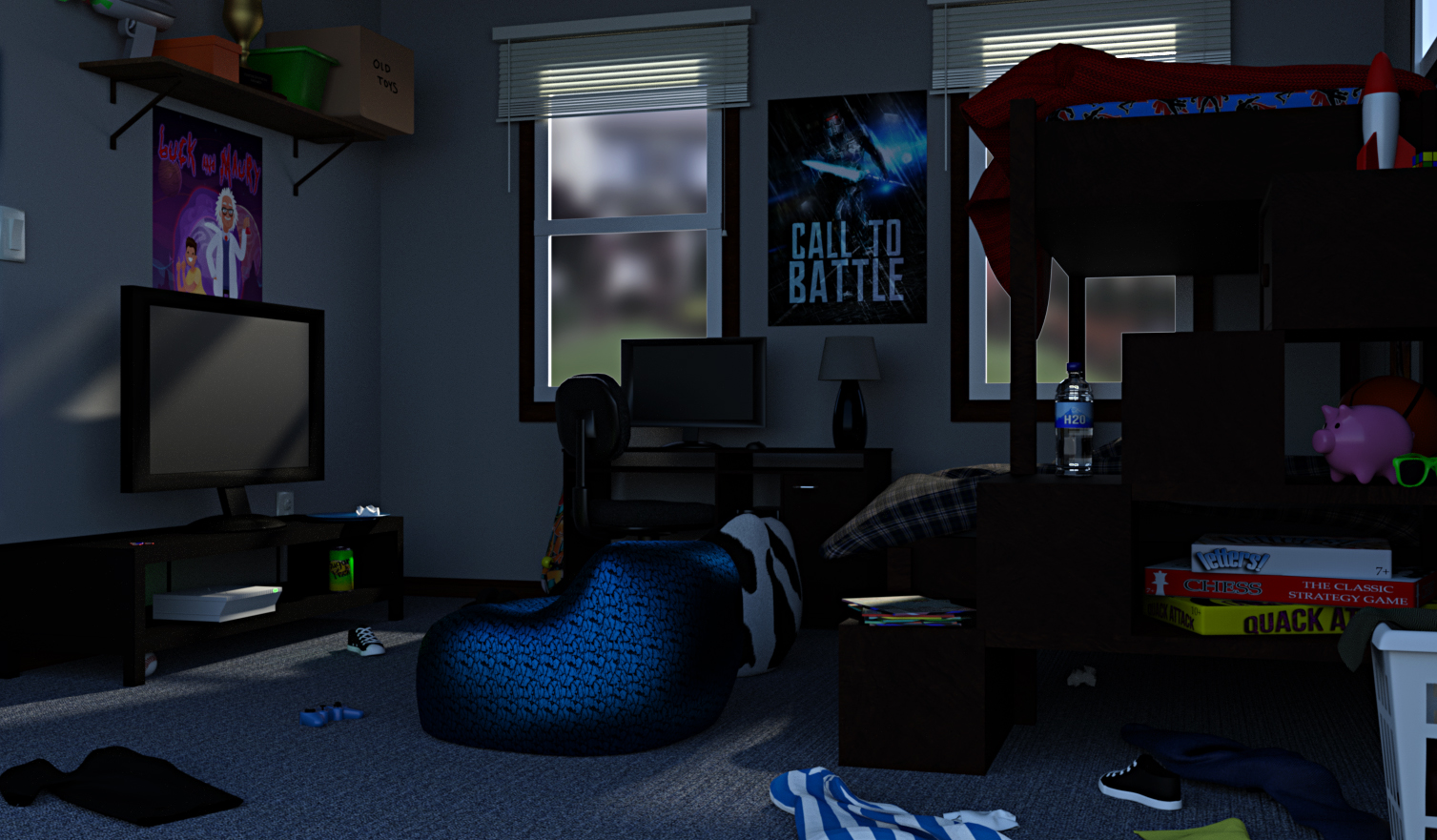 The Boys' Room by: SR3, 3D Models by Daz 3D