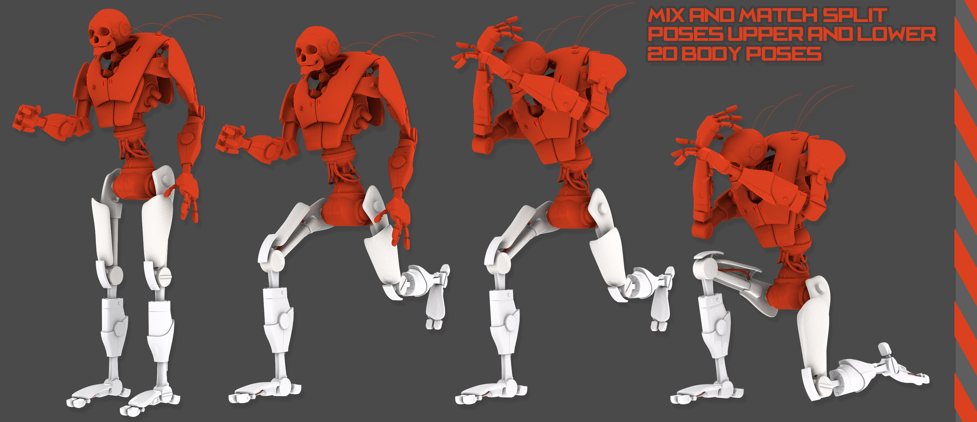 Reaper Bot and Poses by: The AntFarm, 3D Models by Daz 3D