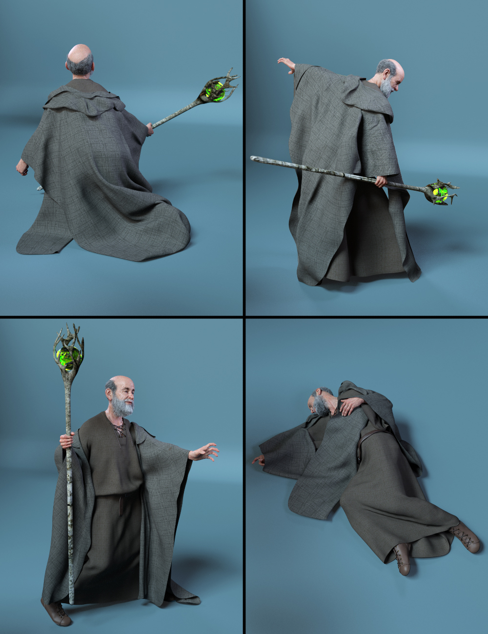 Wizard Lore Poses for Genesis 8 Male and Floyd 8 by: lunchlady, 3D Models by Daz 3D