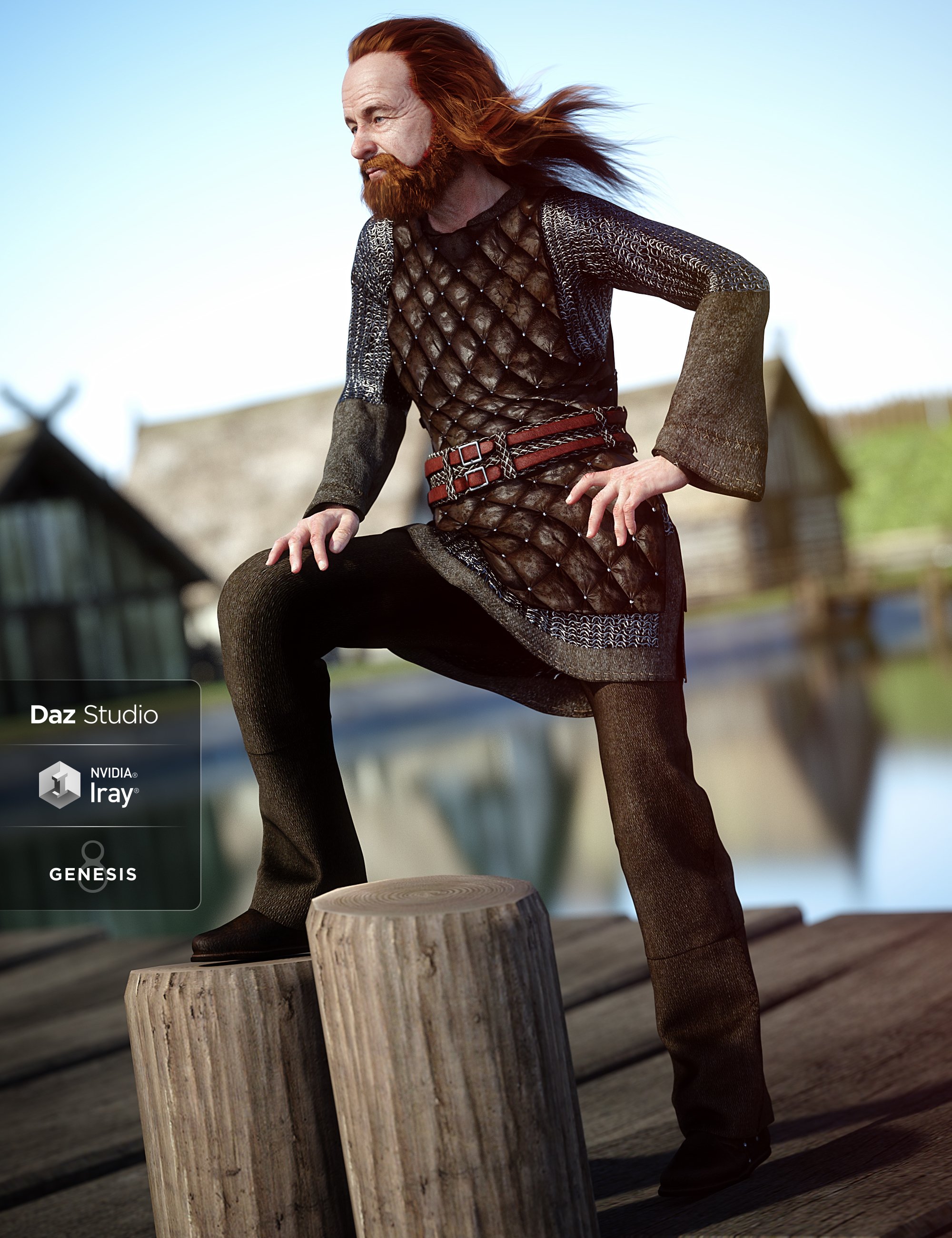 Lief Viking Outfit for Genesis 8 Male(s) by: , 3D Models by Daz 3D