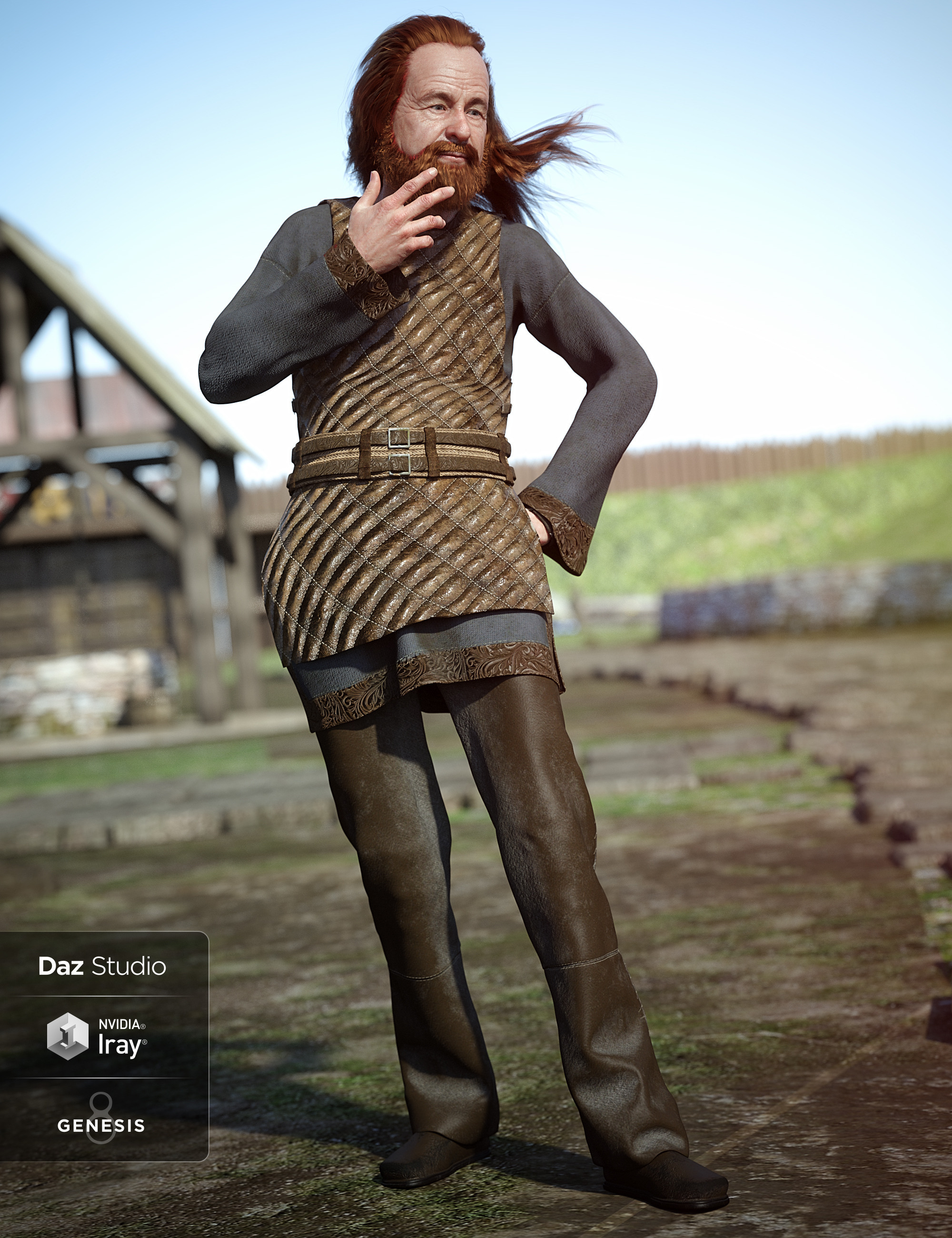 Lief Viking Outfit Textures by: Anna Benjamin, 3D Models by Daz 3D