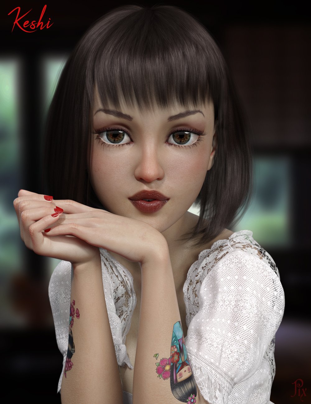 Pix Keshi for The Girl 8 by: Pixeluna, 3D Models by Daz 3D