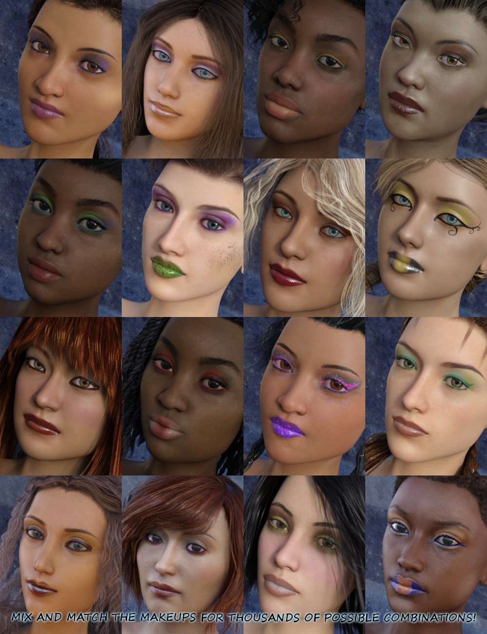 FSL Ultra Layered Makeups for Genesis 3 and 8 Female FSL Ultra Layered Makeups for Genesis 3 and 8 Female by: FuselingSickleyield, 3D Models by Daz 3D