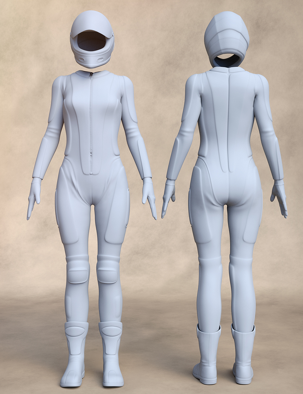 Motorbike Suit Outfit for Genesis 8 Female(s) by: NikisatezShox-Design, 3D Models by Daz 3D
