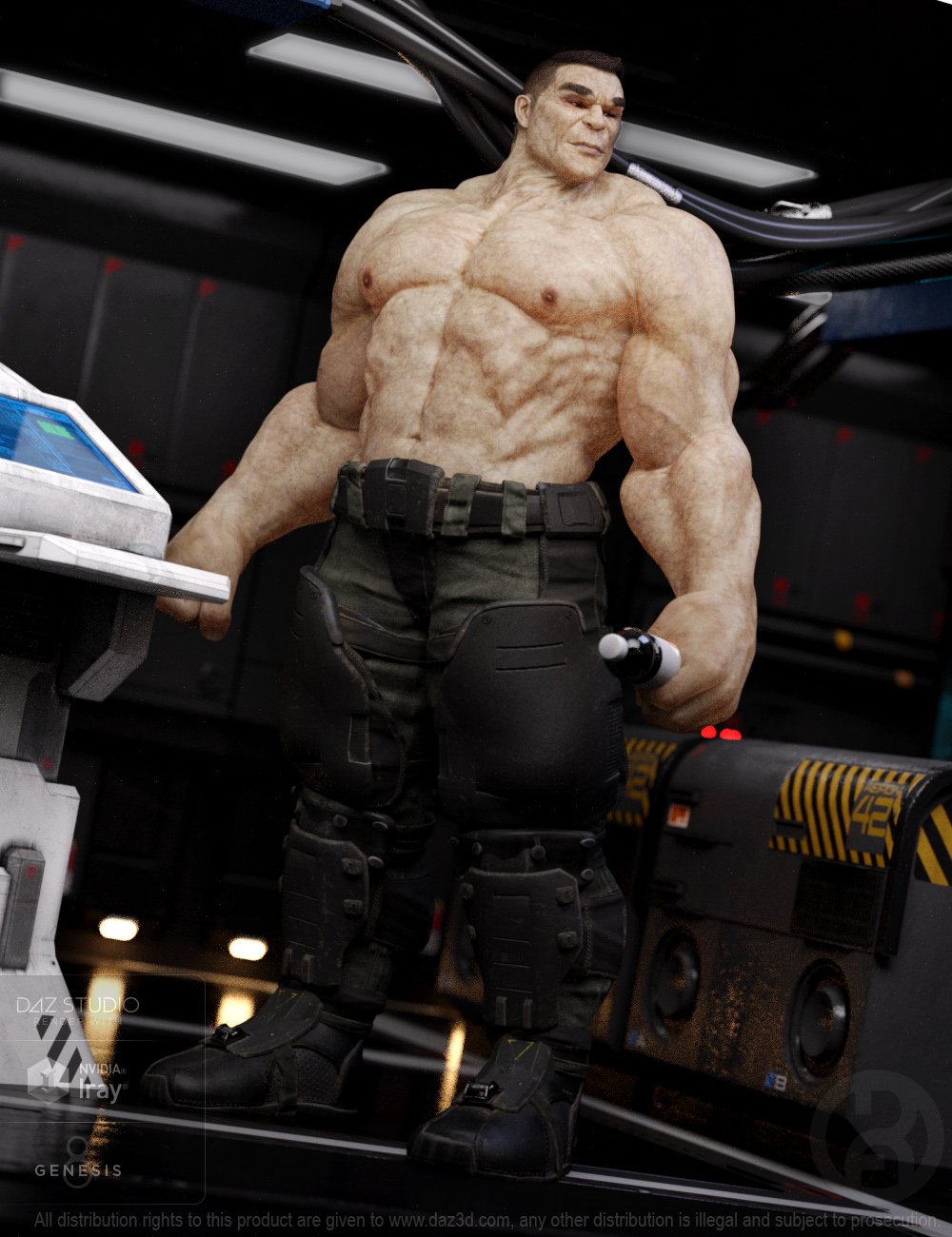 Biggun for Genesis 8 Male by: RawArt, 3D Models by Daz 3D