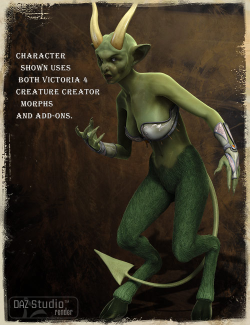 Victoria 4.2 Creature Creator Add Ons by: , 3D Models by Daz 3D