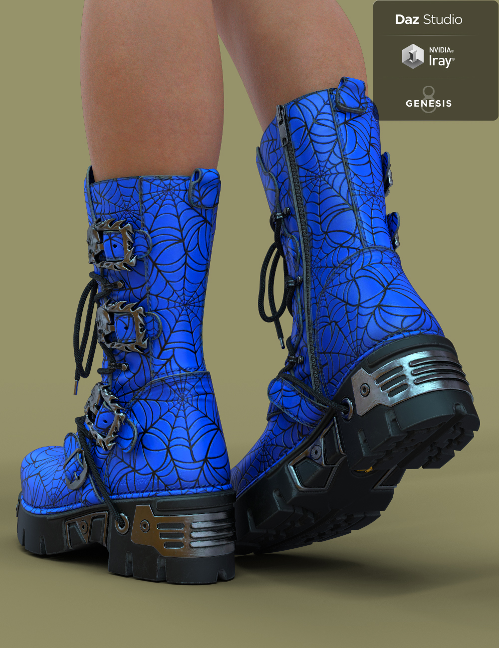 SW Boots for Genesis 8 by: chungdan, 3D Models by Daz 3D