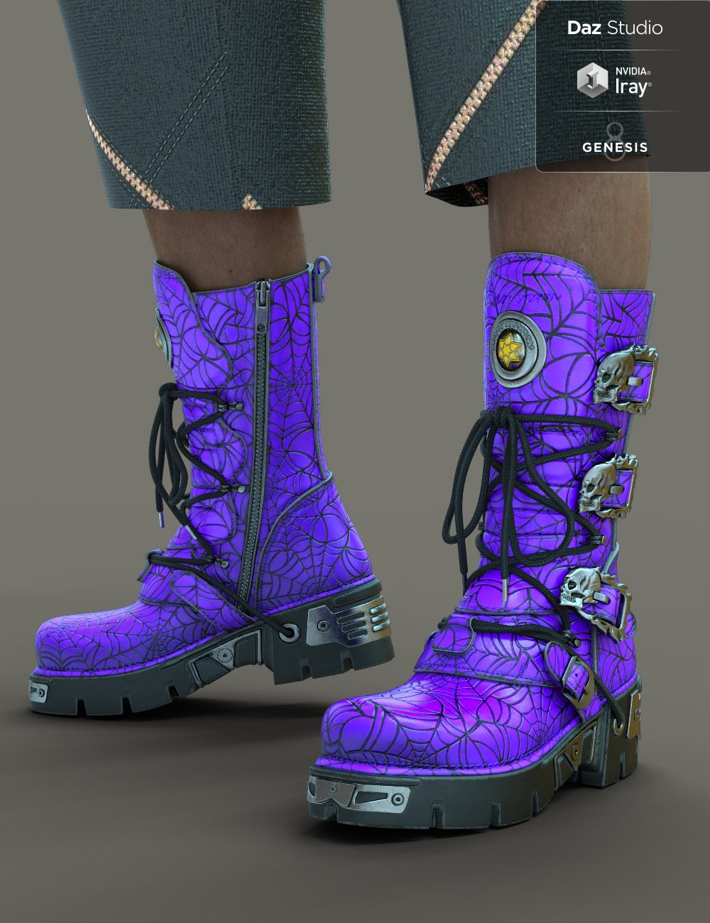 SW Boots for Genesis 8 by: chungdan, 3D Models by Daz 3D