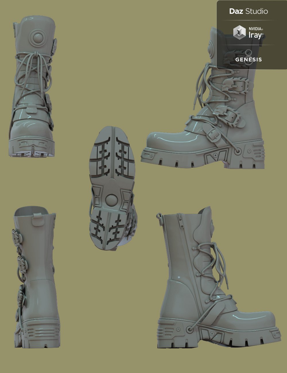 SW Boots for Genesis 8 SW Boots for Genesis 8 by: chungdan, 3D Models by Daz 3D