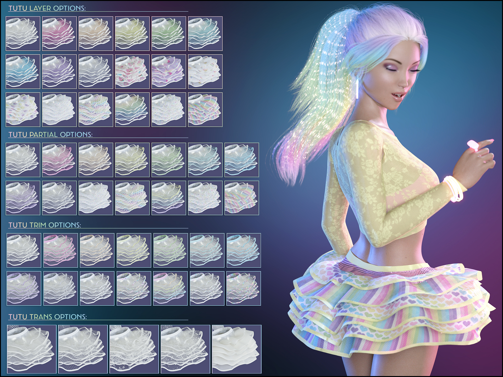 Party Monster Outfit Kawaii Textures by: JessaiiRazielDemonicaEvilius, 3D Models by Daz 3D