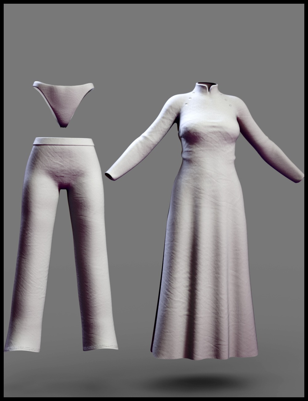 dForce Ao Dai Outfit for Genesis 8 Female(s) by: Nathy Design, 3D Models by Daz 3D