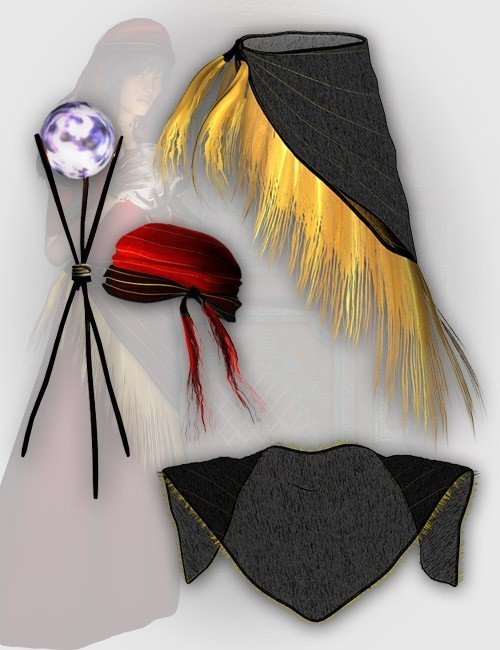 V4 Fortune Teller Accessories V4 Fortune Teller Accessories by: , 3D Models by Daz 3D