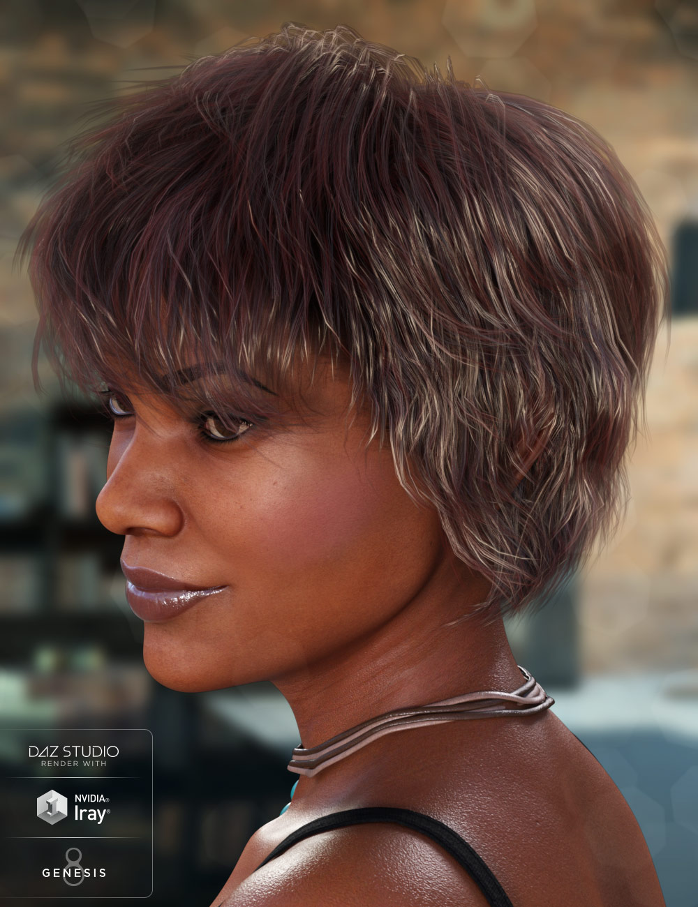 Tousled Pixie Hair for Genesis 8 and Genesis 3 Female(s)