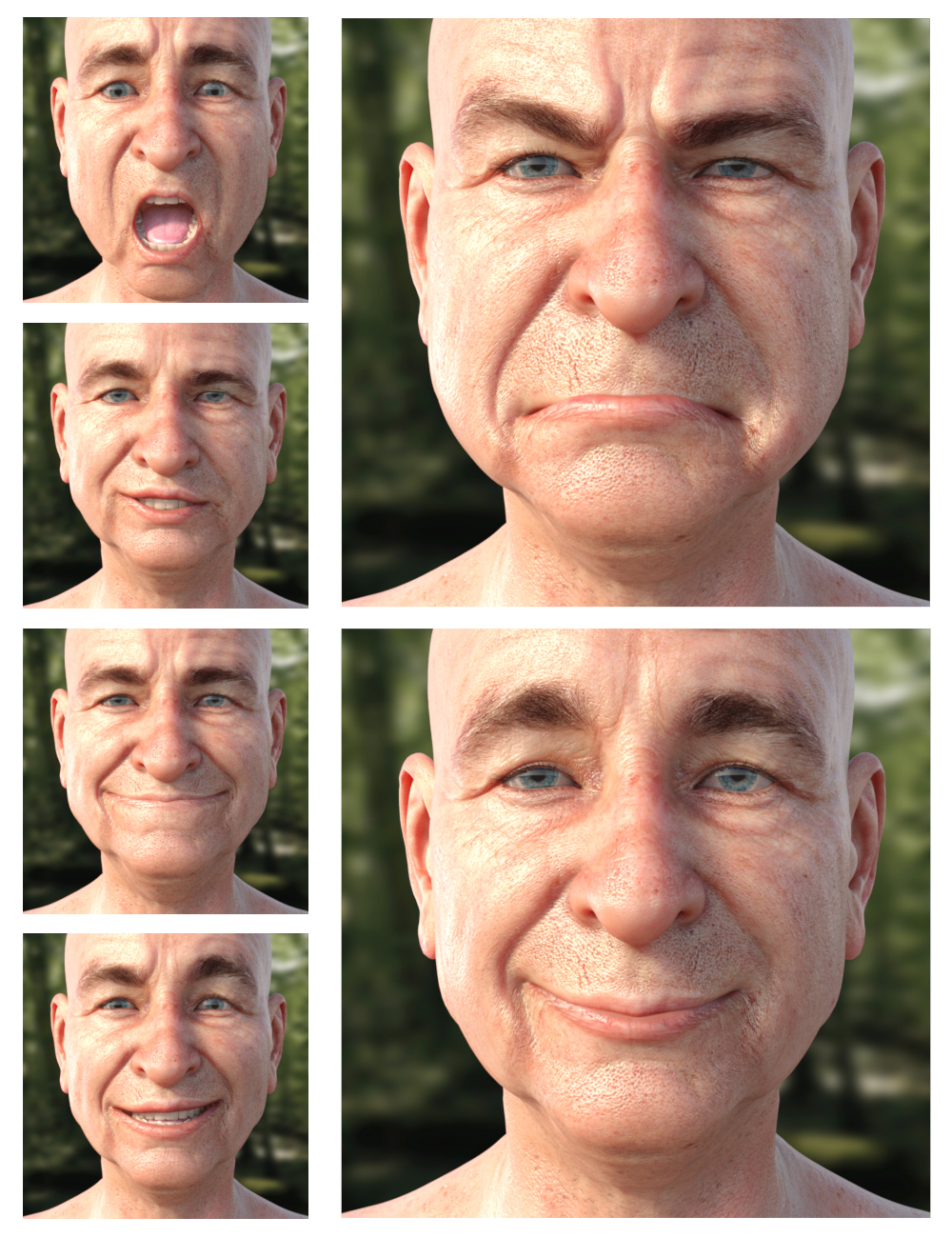 GRAMPS Expressions for Floyd 8 by: Sharktooth, 3D Models by Daz 3D