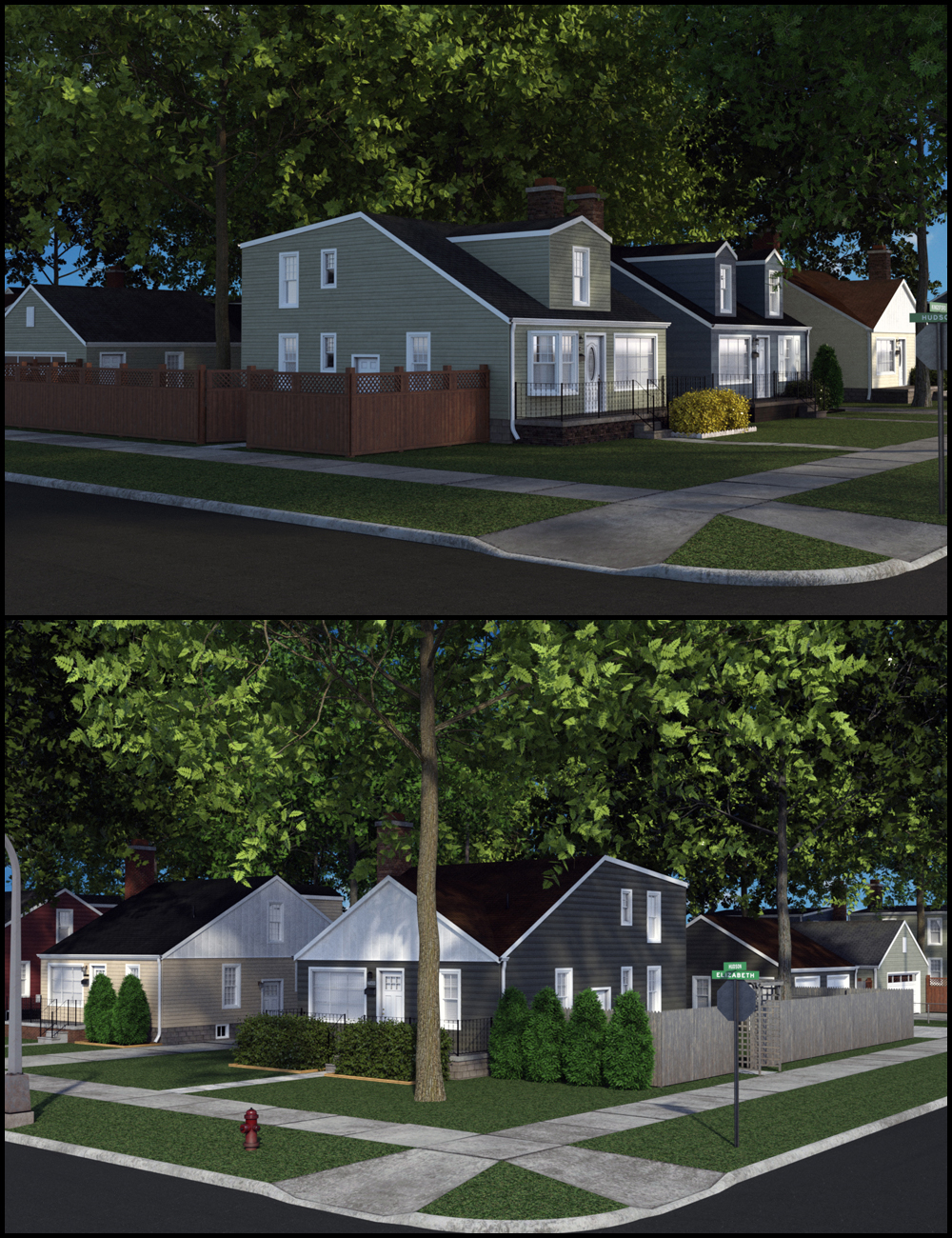 Collective3d Neighborhood Block 1: Part C by: Collective3d, 3D Models by Daz 3D