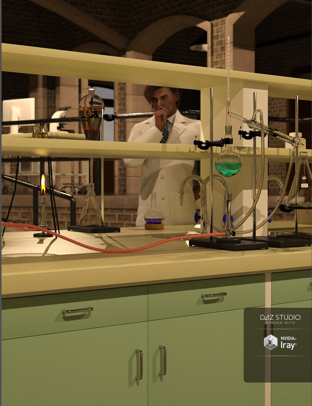 Chemistry Laboratory by: HolbeinC, 3D Models by Daz 3D