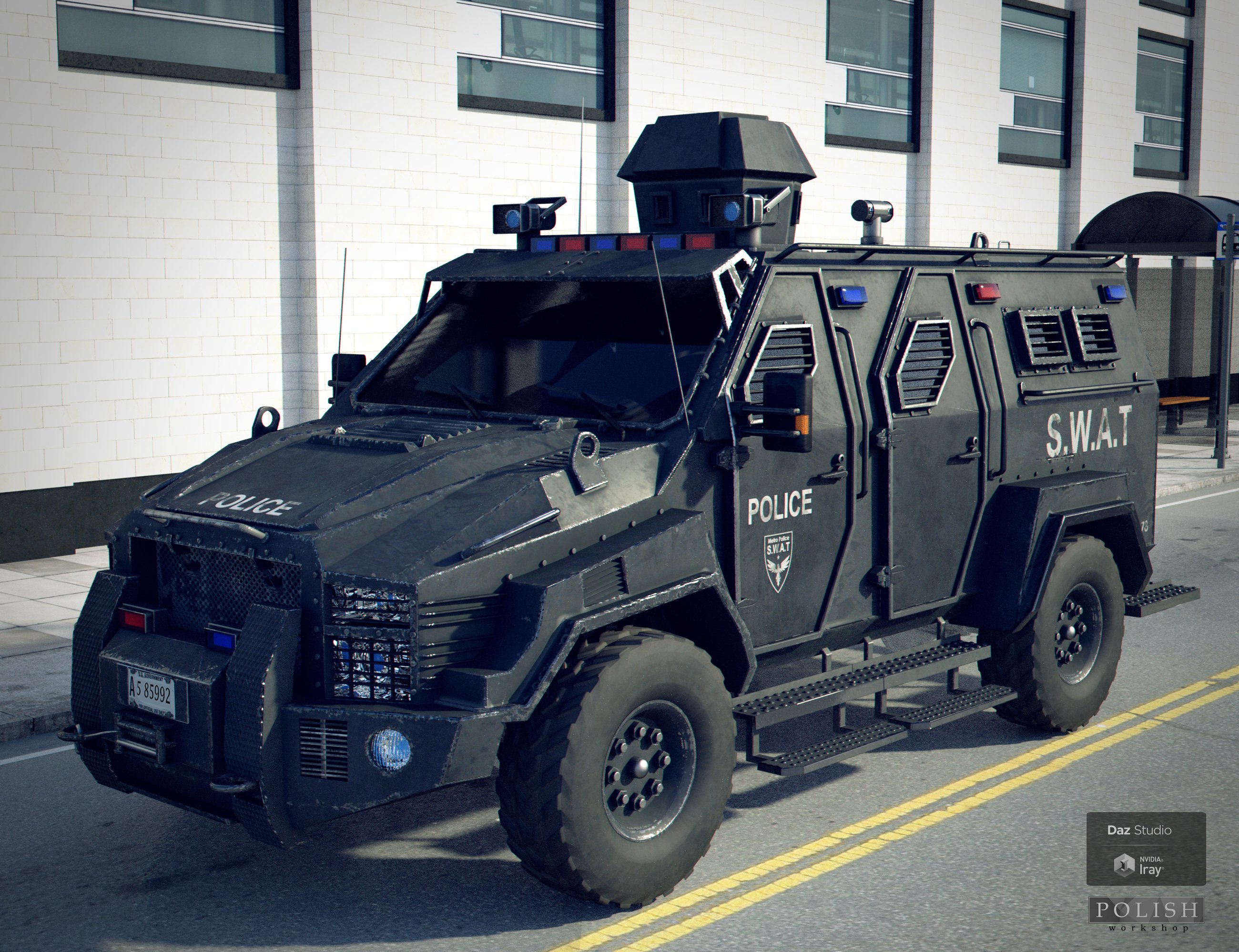 SWAT Armored Vehicle by: Polish, 3D Models by Daz 3D