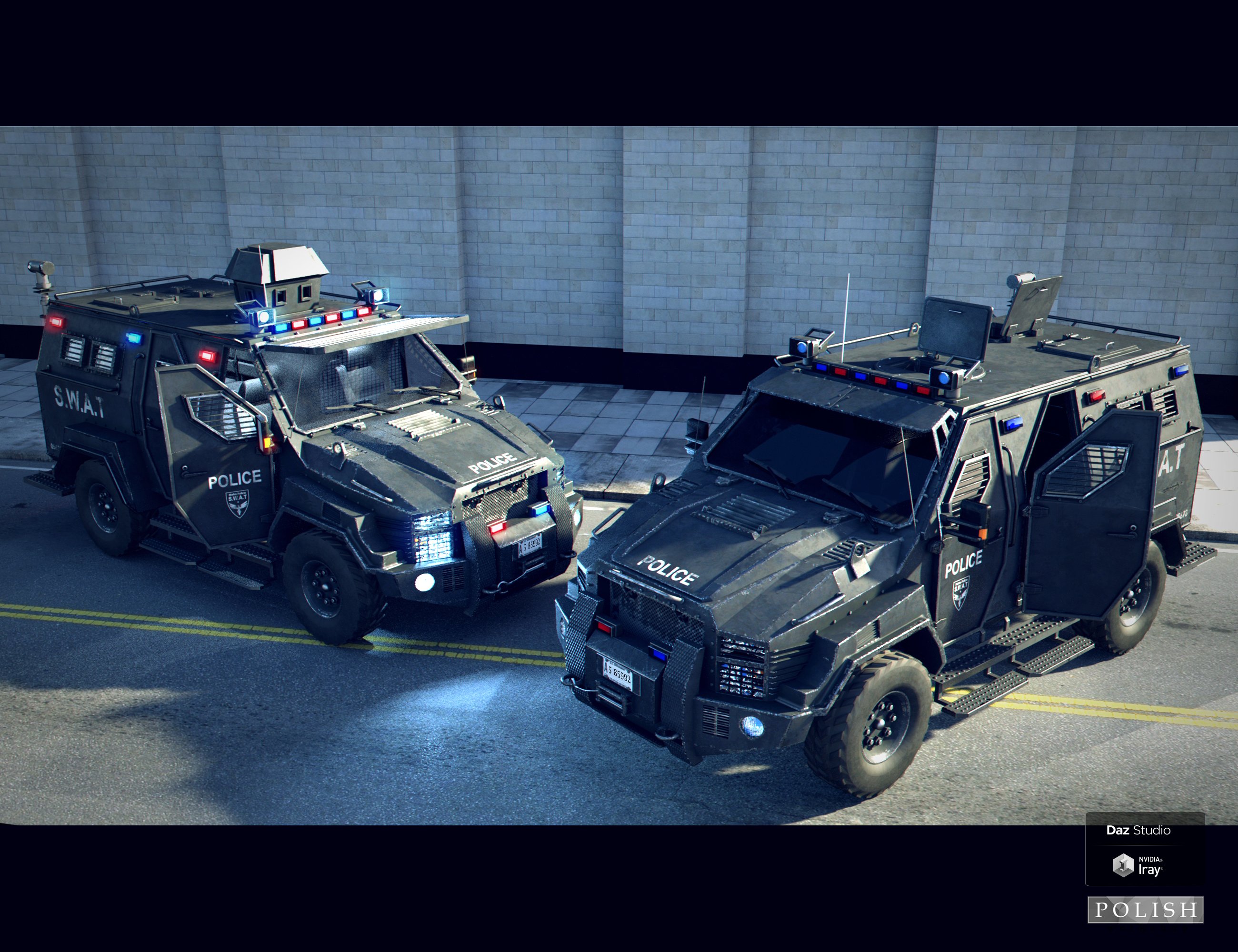 SWAT Armored Vehicle by: Polish, 3D Models by Daz 3D