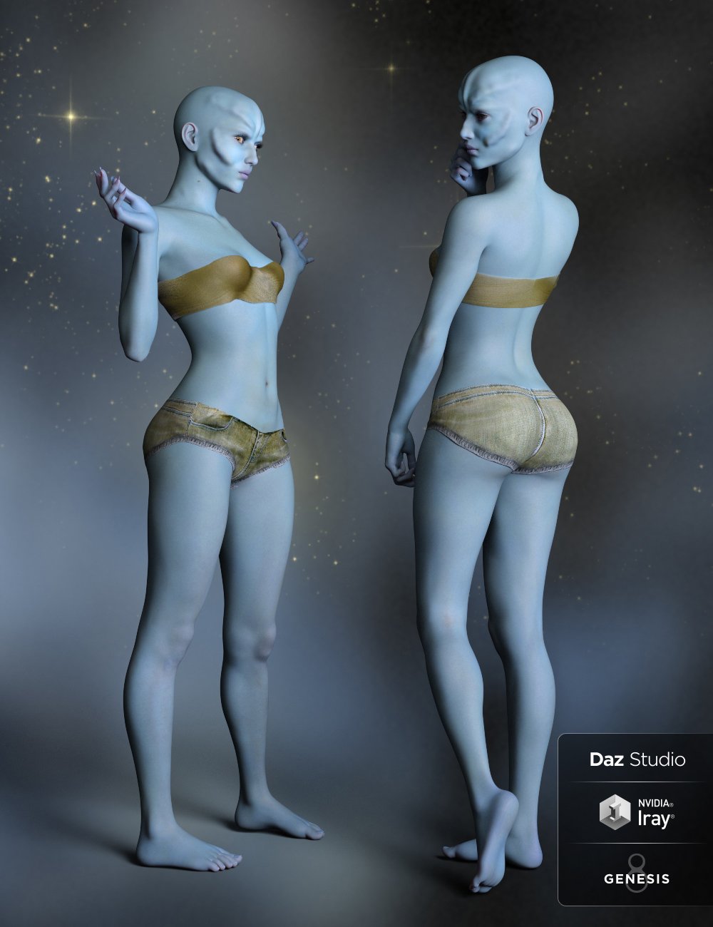 Izaro, Sharu and Bodysuit for Genesis 8 Female by: AkashaAnain, 3D Models by Daz 3D