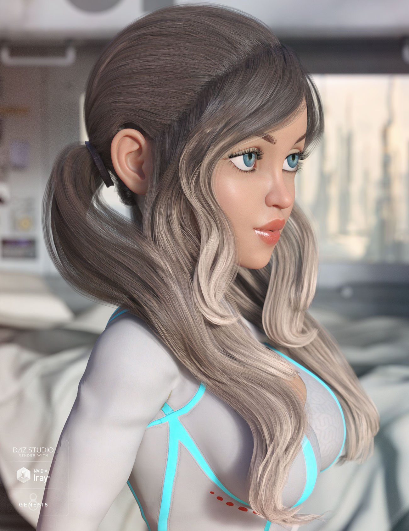 Sloane Hair for Genesis 3 & 8 Female(s) Sloane Hair for Genesis 3 & 8 Female(s) by: AprilYSH, 3D Models by Daz 3D