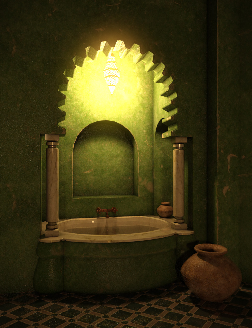 Hot Turkish Bath by: Dreamlight2 create HB, 3D Models by Daz 3D