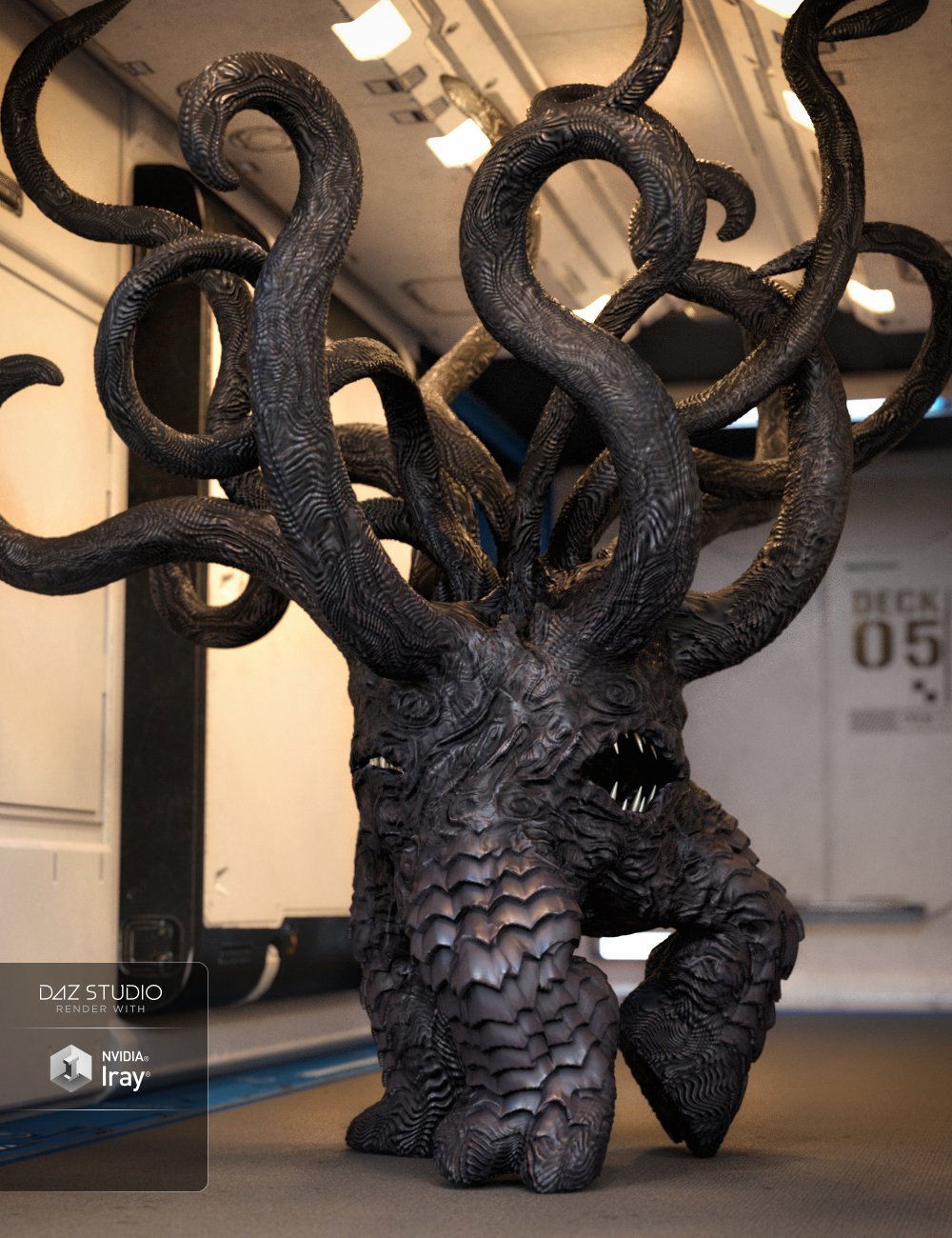 Elder Beast of the Outer Dark by: Valandar, 3D Models by Daz 3D