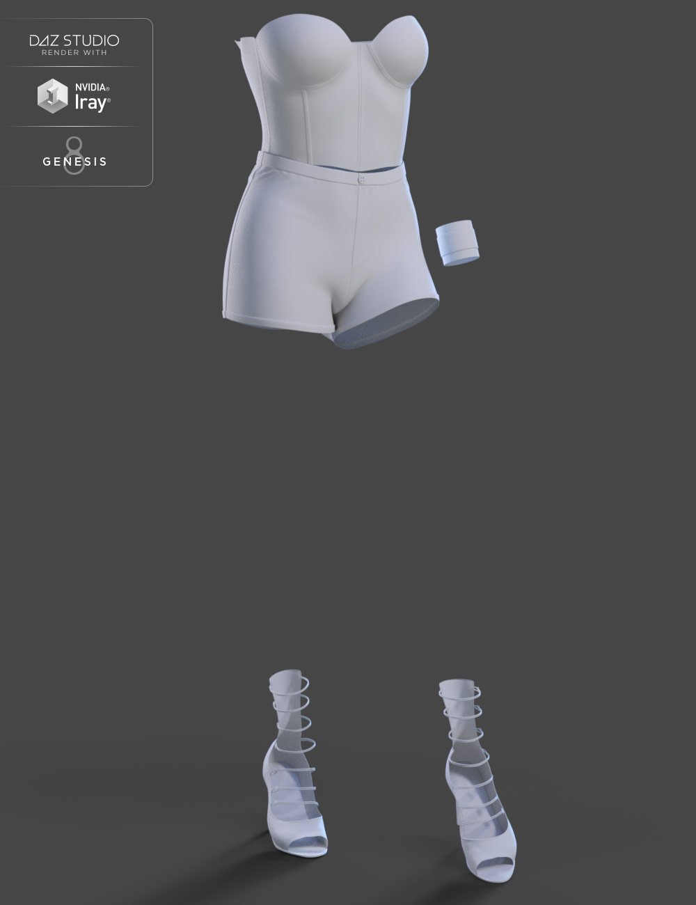 dForce Corset Skirt Outfit for Genesis 8 Female(s) dForce Corset Skirt Outfit for Genesis 8 Female(s) by: Barbara BrundonMoonscape GraphicsSadeUmblefugly, 3D Models by Daz 3D