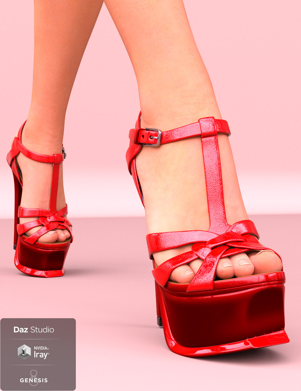 Elin Sandals for Genesis 8 Female(s) by: chungdan, 3D Models by Daz 3D