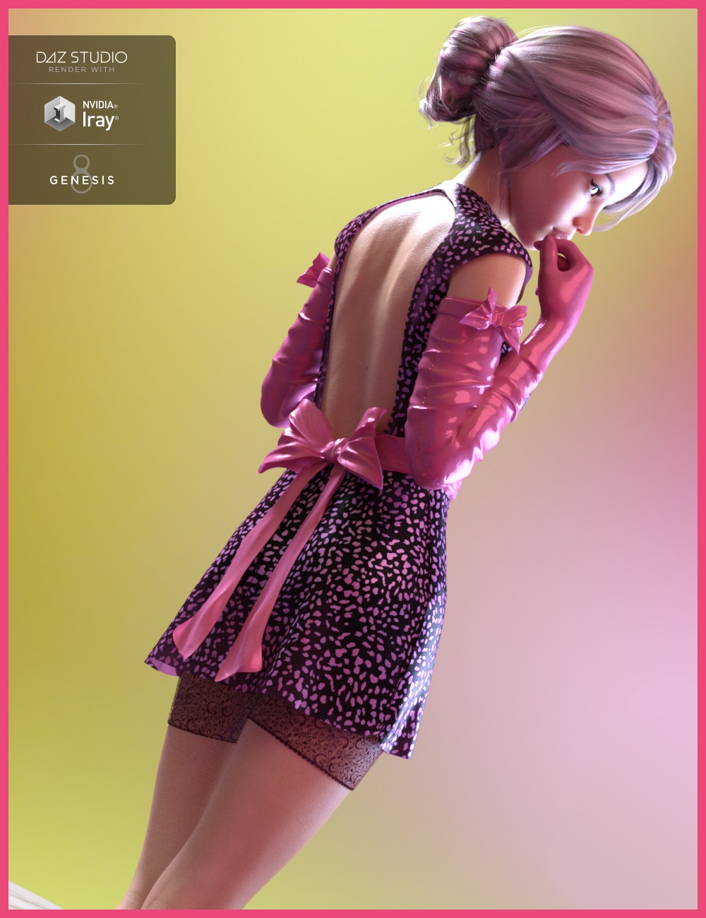 dForce Hanoi Fashion Outfit for Genesis 8 Female(s) by: Nathy Design, 3D Models by Daz 3D