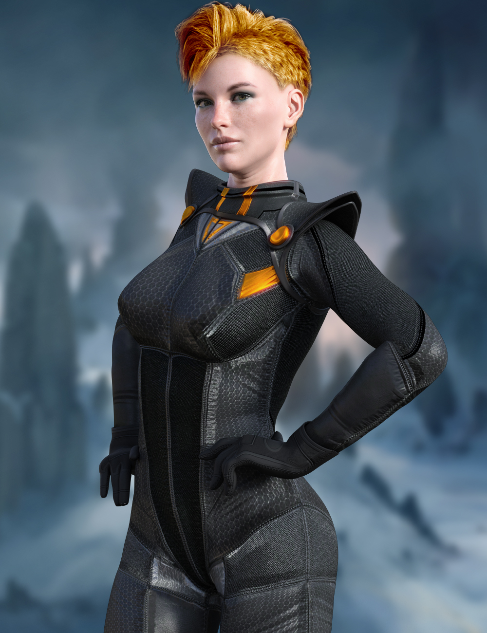 X-Fashion Sci Bodysuit 4 for Genesis 8 Female(s) by: xtrart-3d, 3D Models by Daz 3D