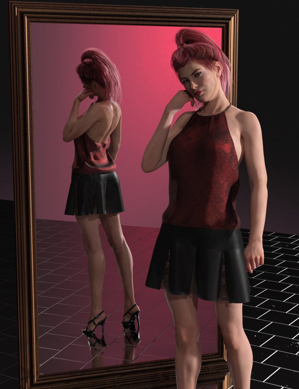dForce Wardrobe & Shaders 1 for Genesis 8 Female(s) by: DogzIDG DesignsDestinysGarden, 3D Models by Daz 3D