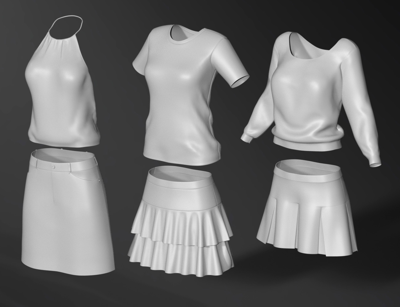 dForce Wardrobe & Shaders 1 for Genesis 8 Female(s) by: DogzIDG DesignsDestinysGarden, 3D Models by Daz 3D