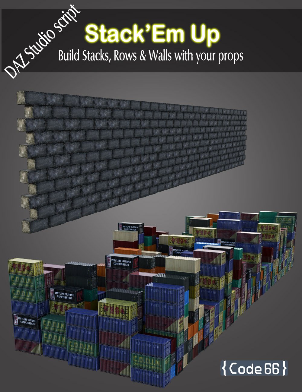 Stack'Em Up by: Code 66, 3D Models by Daz 3D